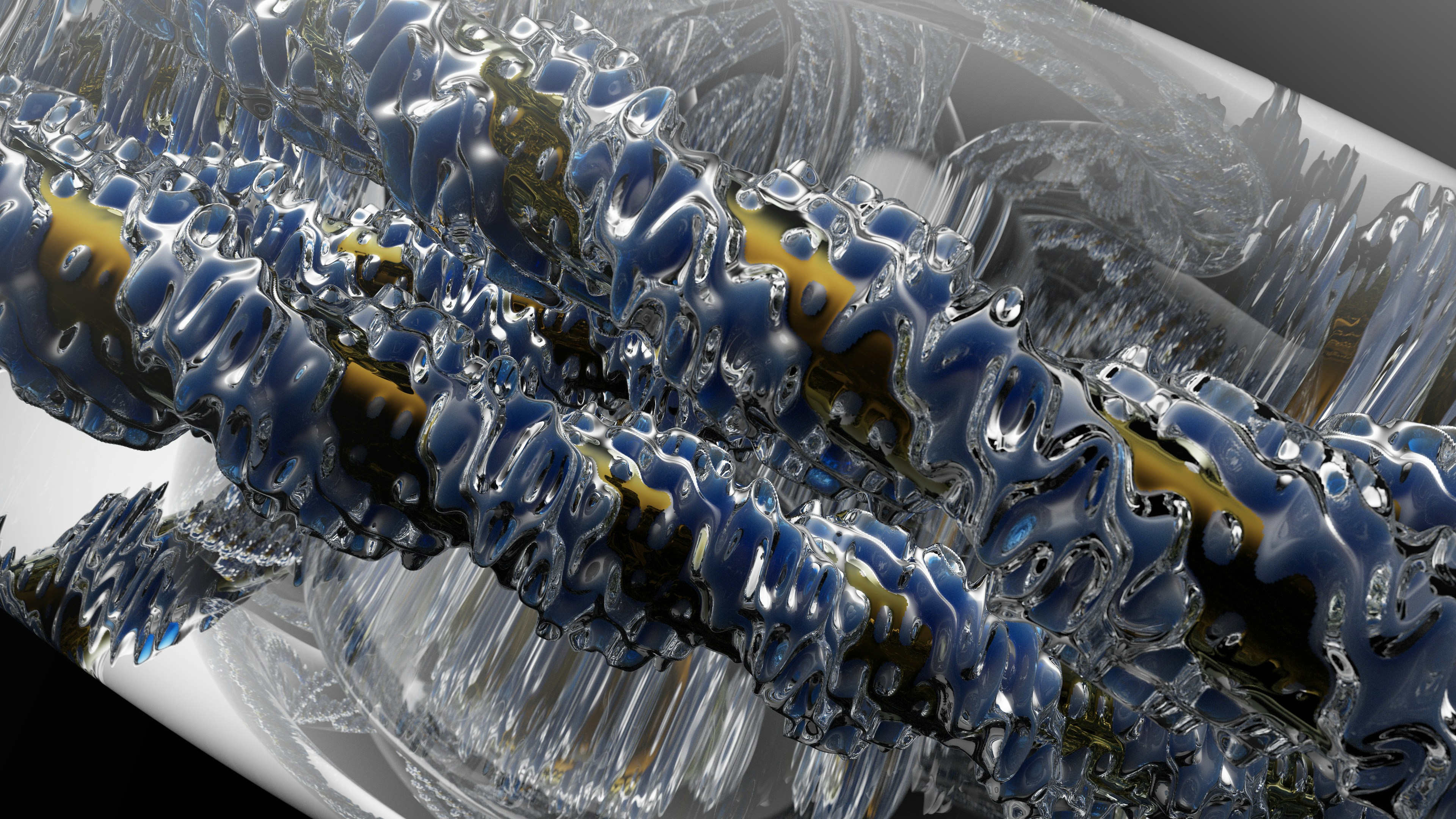 a close up of a machine with many items inside of it