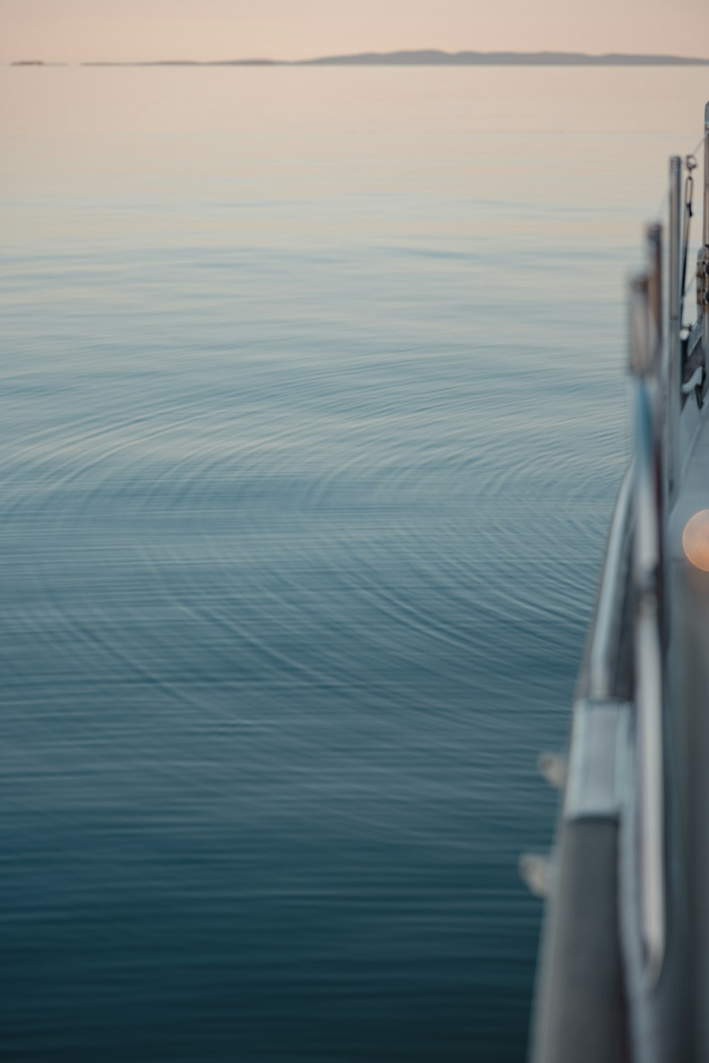 a view of a body of water from a boat