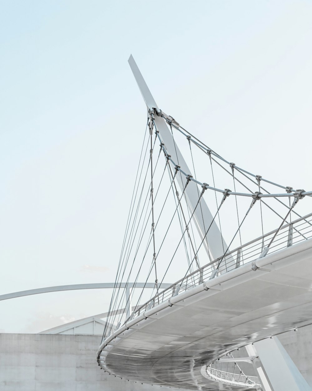 a very tall bridge with a very long walkway