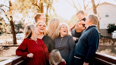 A group of people standing next to each other