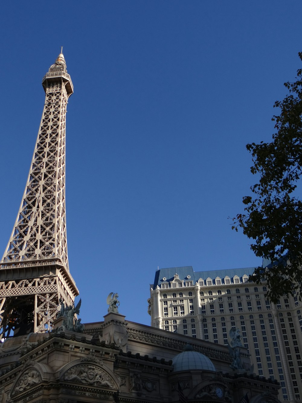 the eiffel tower towering over the city of paris