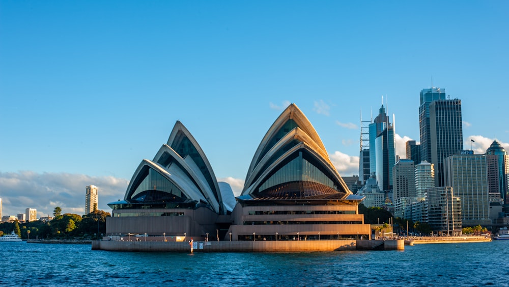 a view of the sydney opera house from across the water