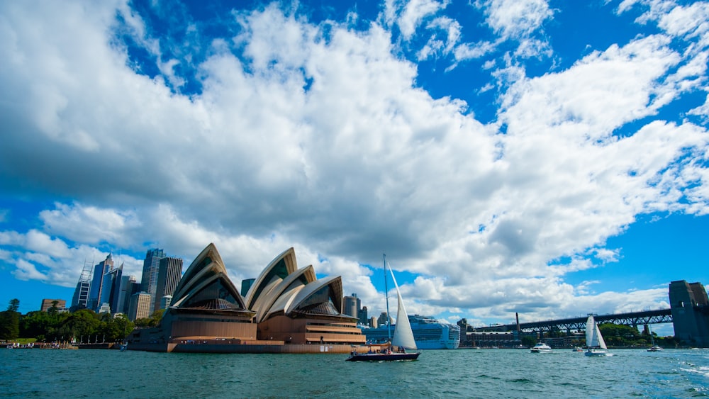 a view of the sydney opera house from across the water