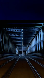 A modern railway bridge symbolizing Franco-Moroccan collaboration in rail infrastructure.