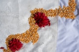 A collection of colorful corn husk flowers arranged artistically.