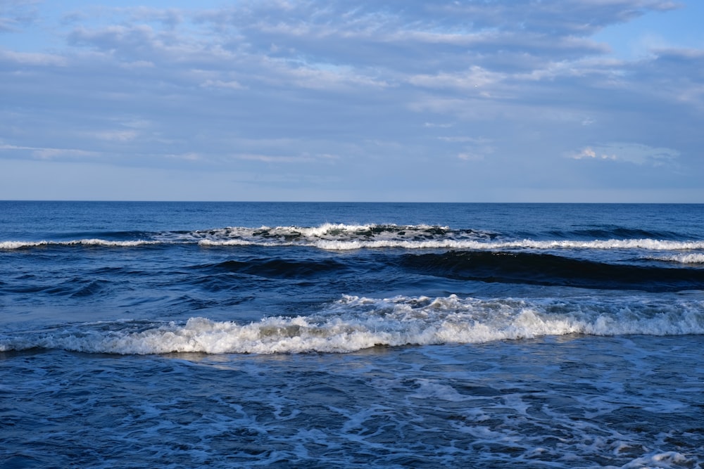 a body of water that has some waves in it