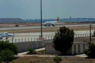 An airplane on the runway, prepared for air freight.