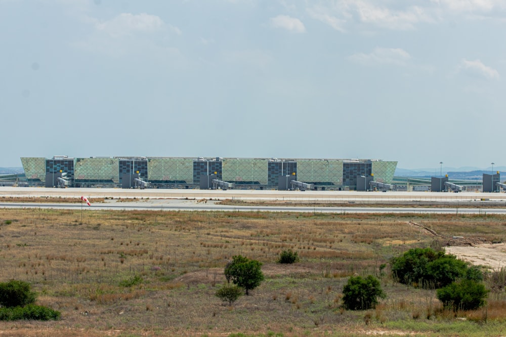 a large airplane is parked on the runway