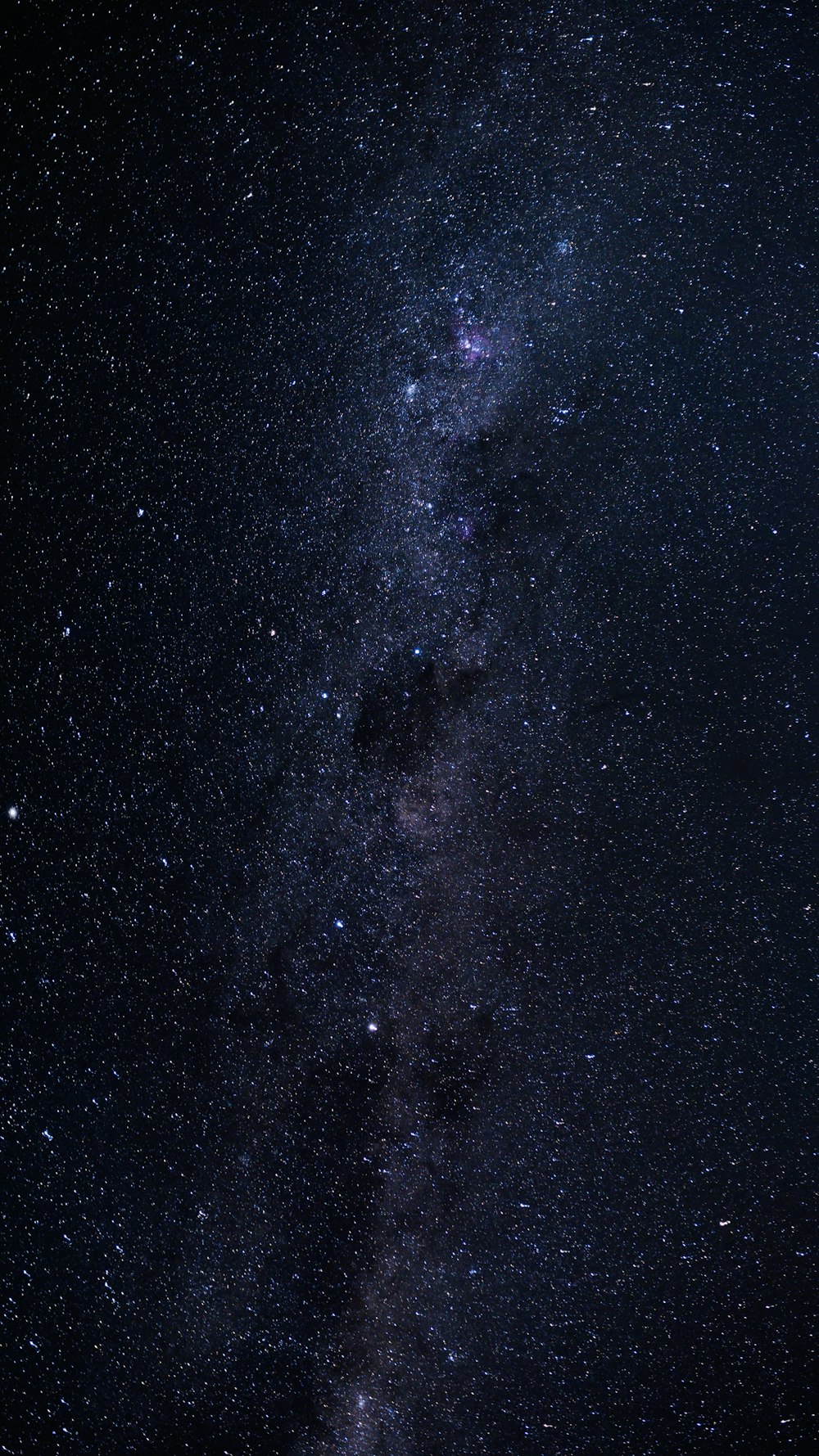 the night sky with stars and the milky