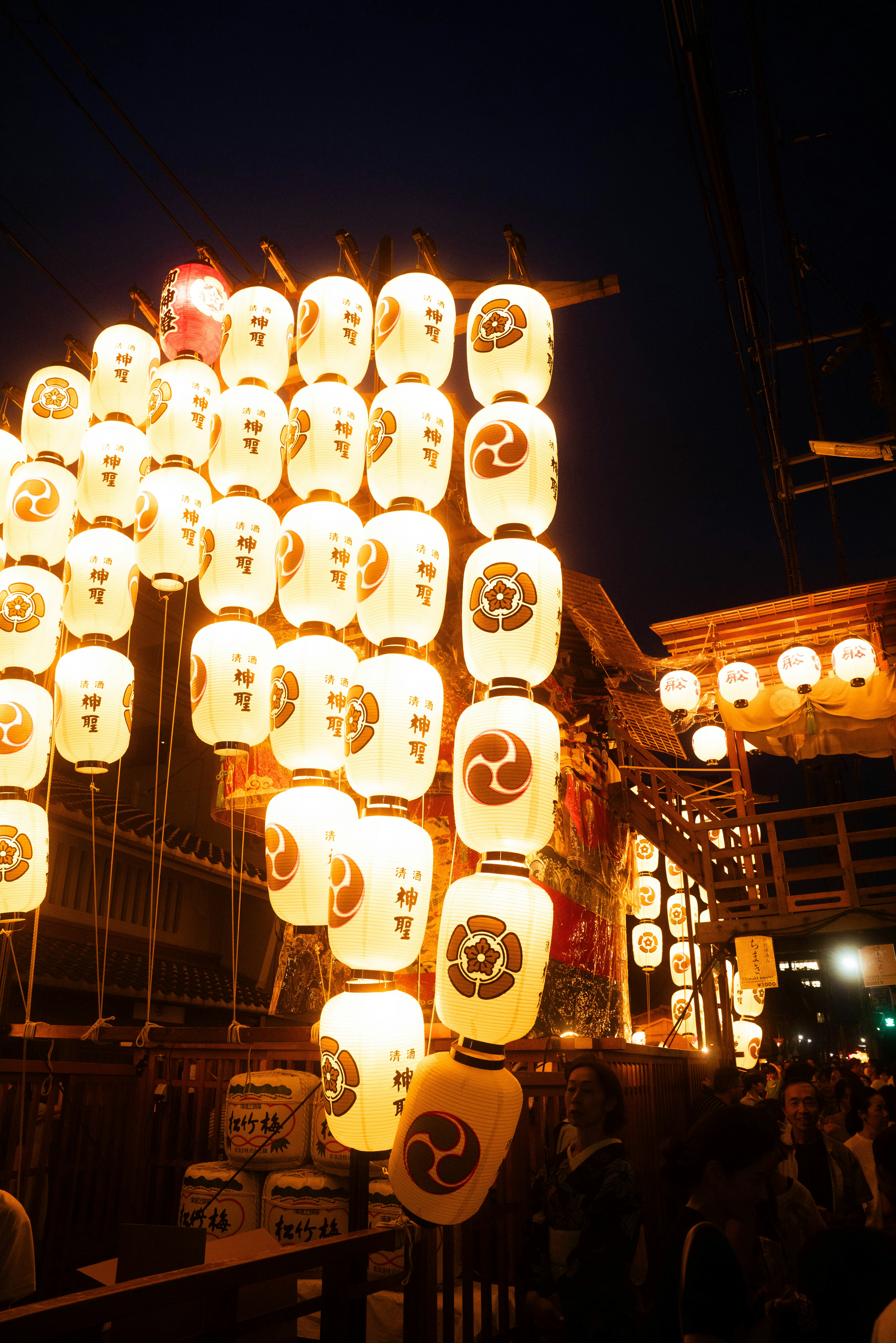 Japanese summer festival lanterns