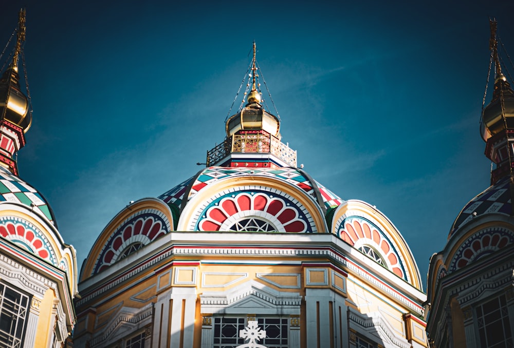 a large building with a clock on the top of it