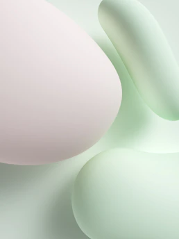 Soft pastel-colored medical icons representing trust and care.