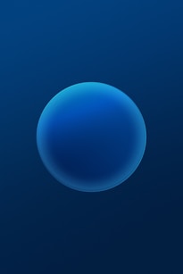 a dark blue background with a circular shape
