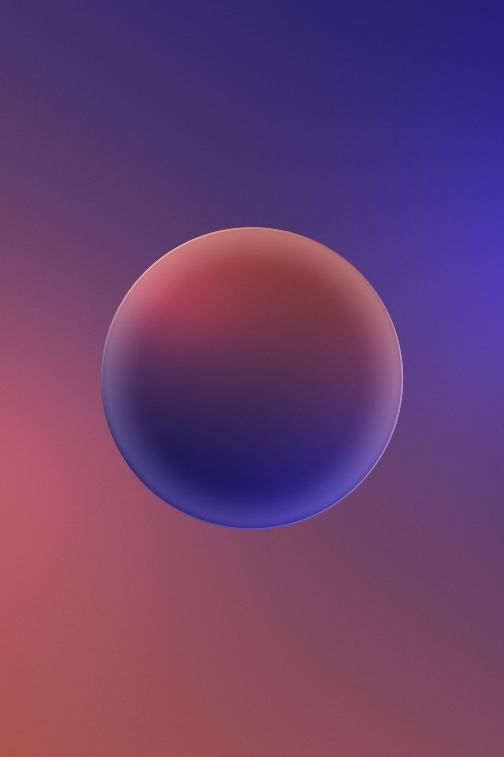 un fond rouge et violet avec un objet circulaire au milieu