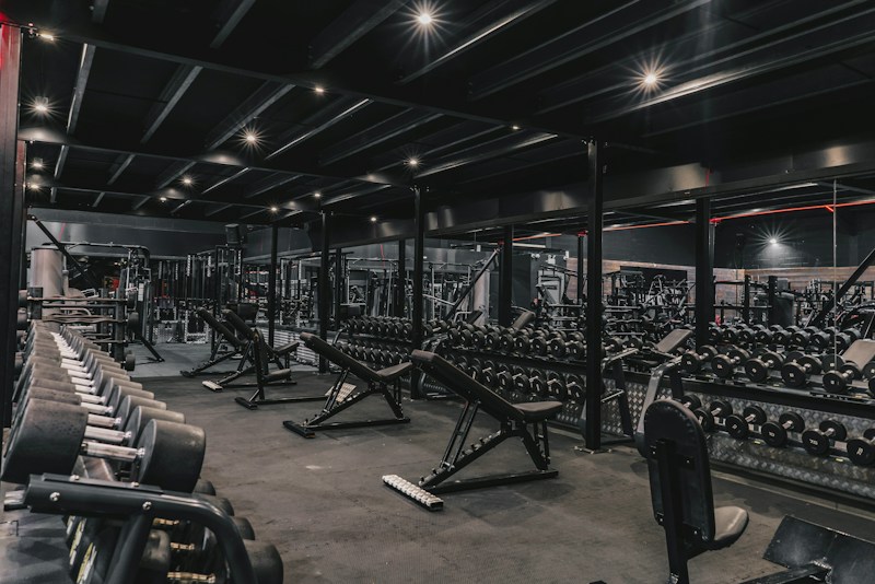 Premium Technogym equipment in spacious training area