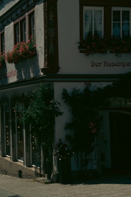 An exterior view of a charming building.