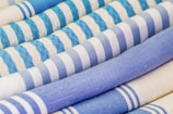 An array of blended fabrics in various patterns.