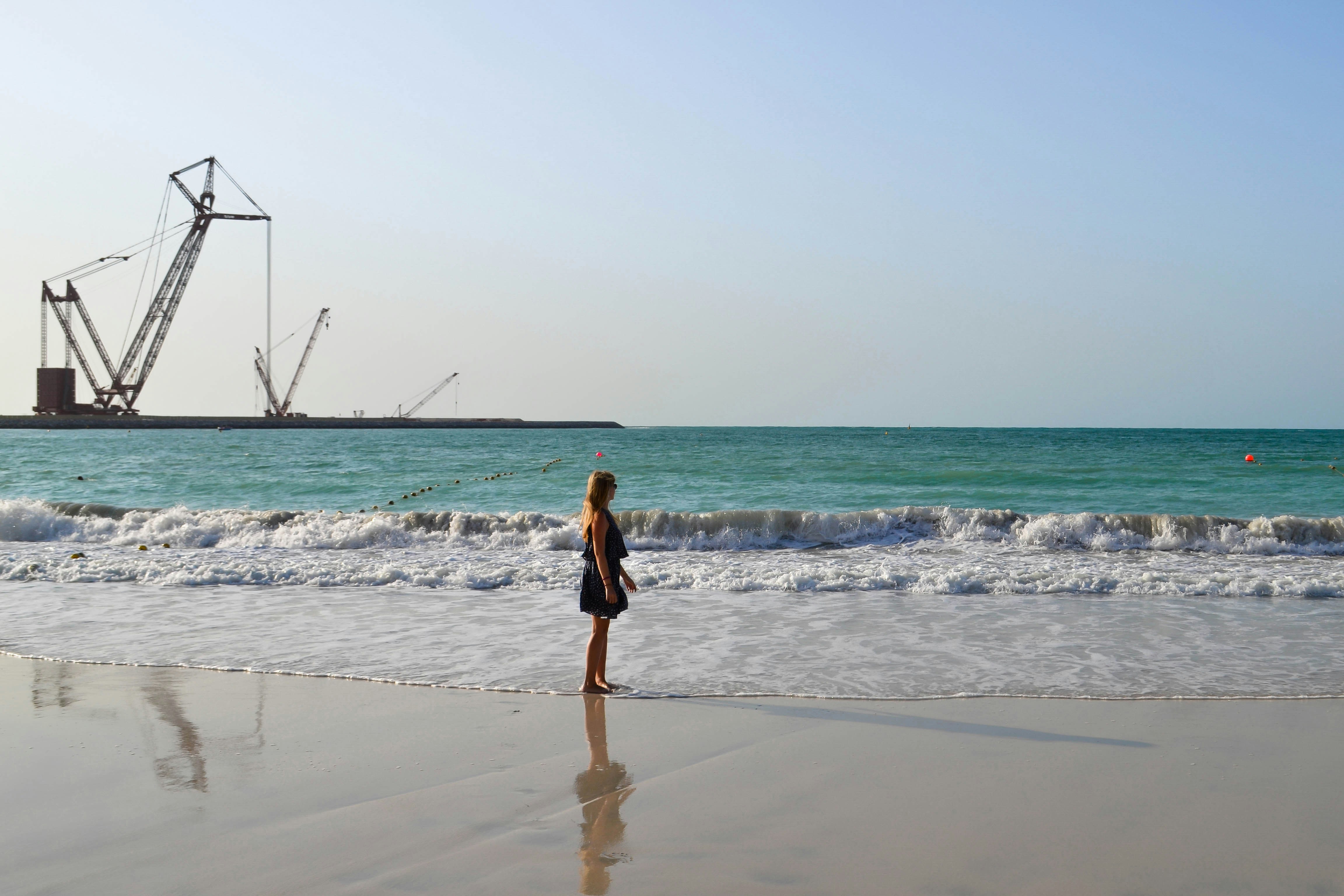 Commercial maritime operations at a UAE port