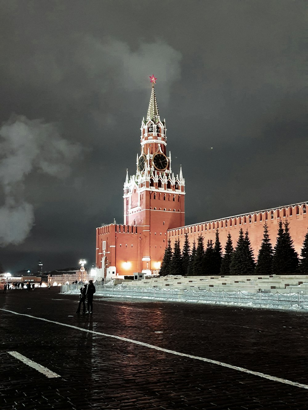 a large building with a clock on the top of it