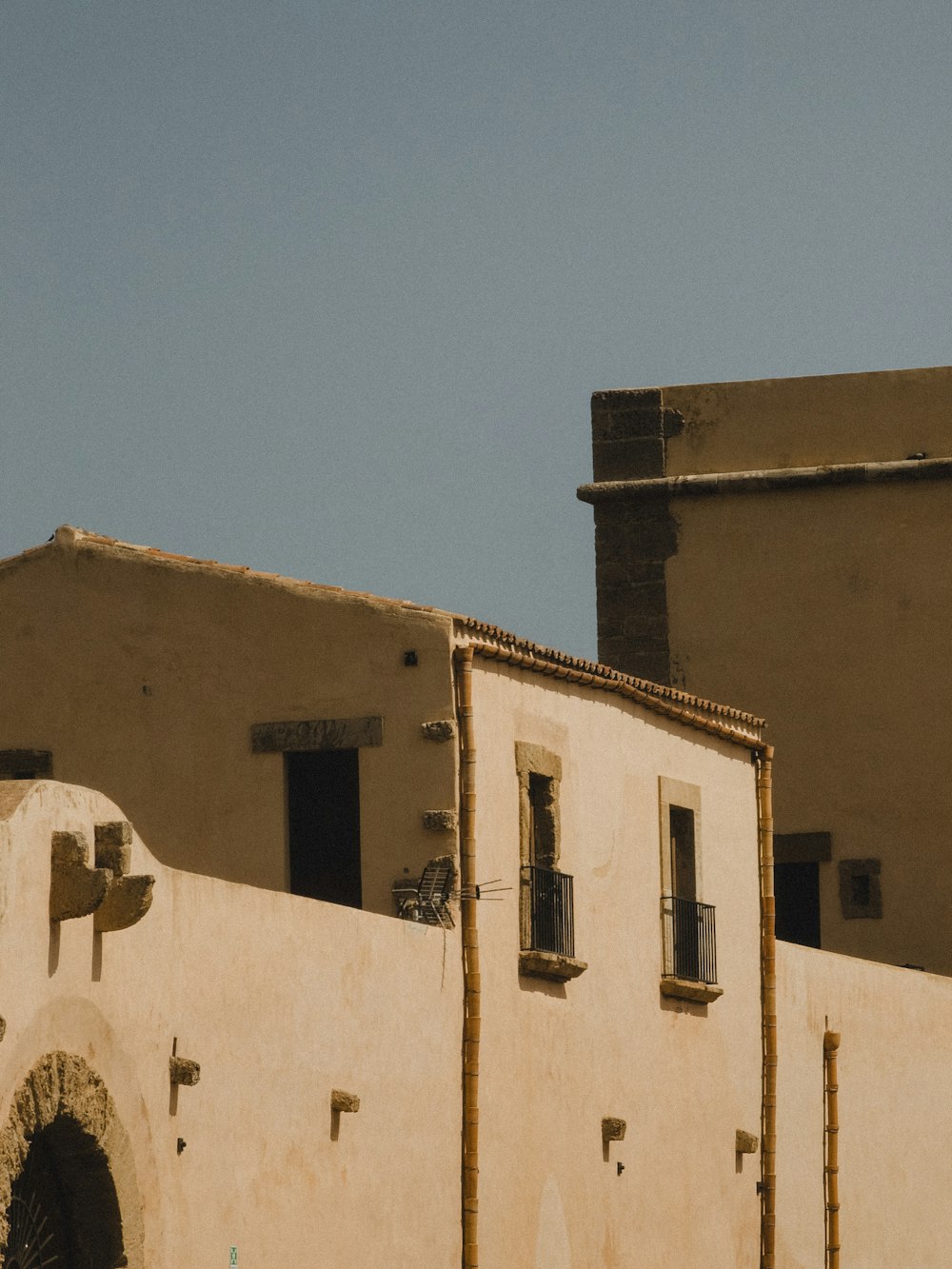 a building with a clock on the side of it