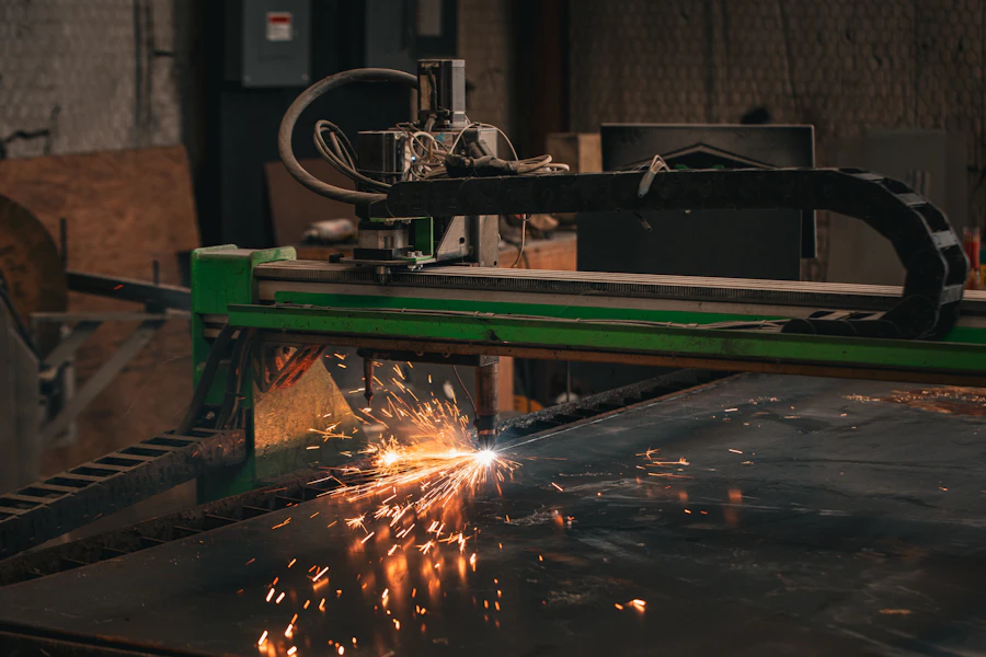 Lathe machining setup