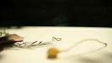 Close-up of a delicate gold ring resting on a soft white fabric with natural light highlighting its minimalist design.