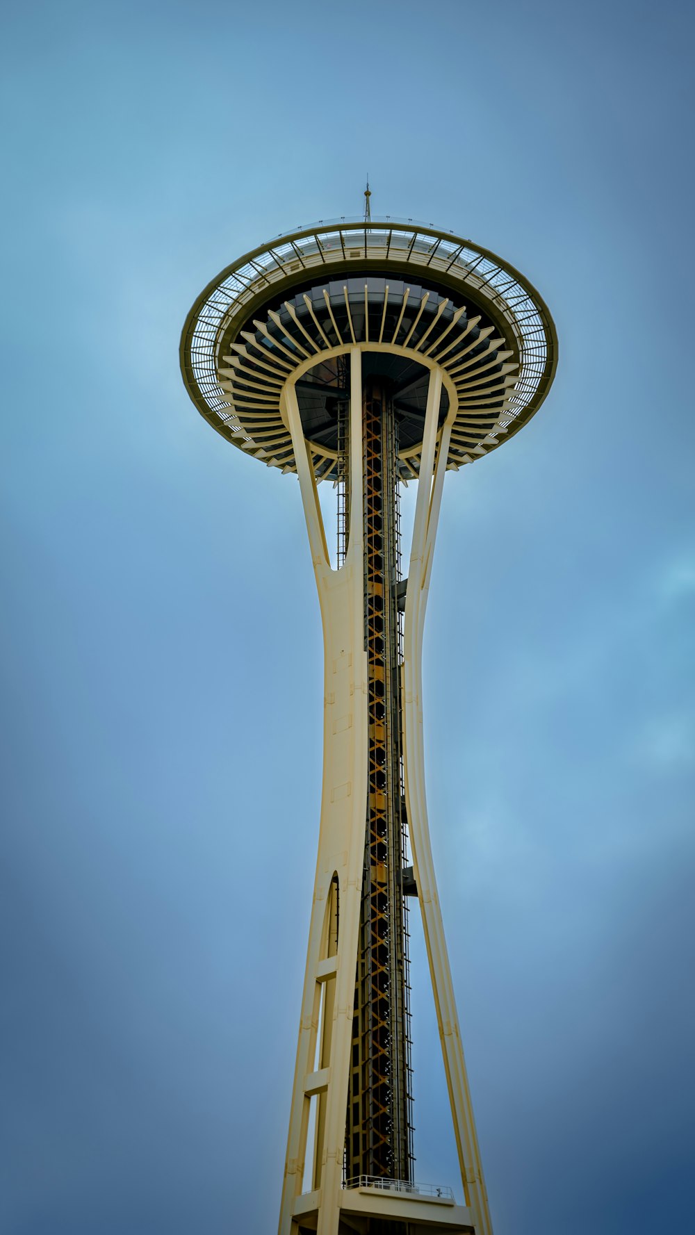 a tall tower with a sky background