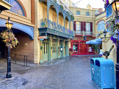 A colorful street scene in Louisiana showcasing local culture.
