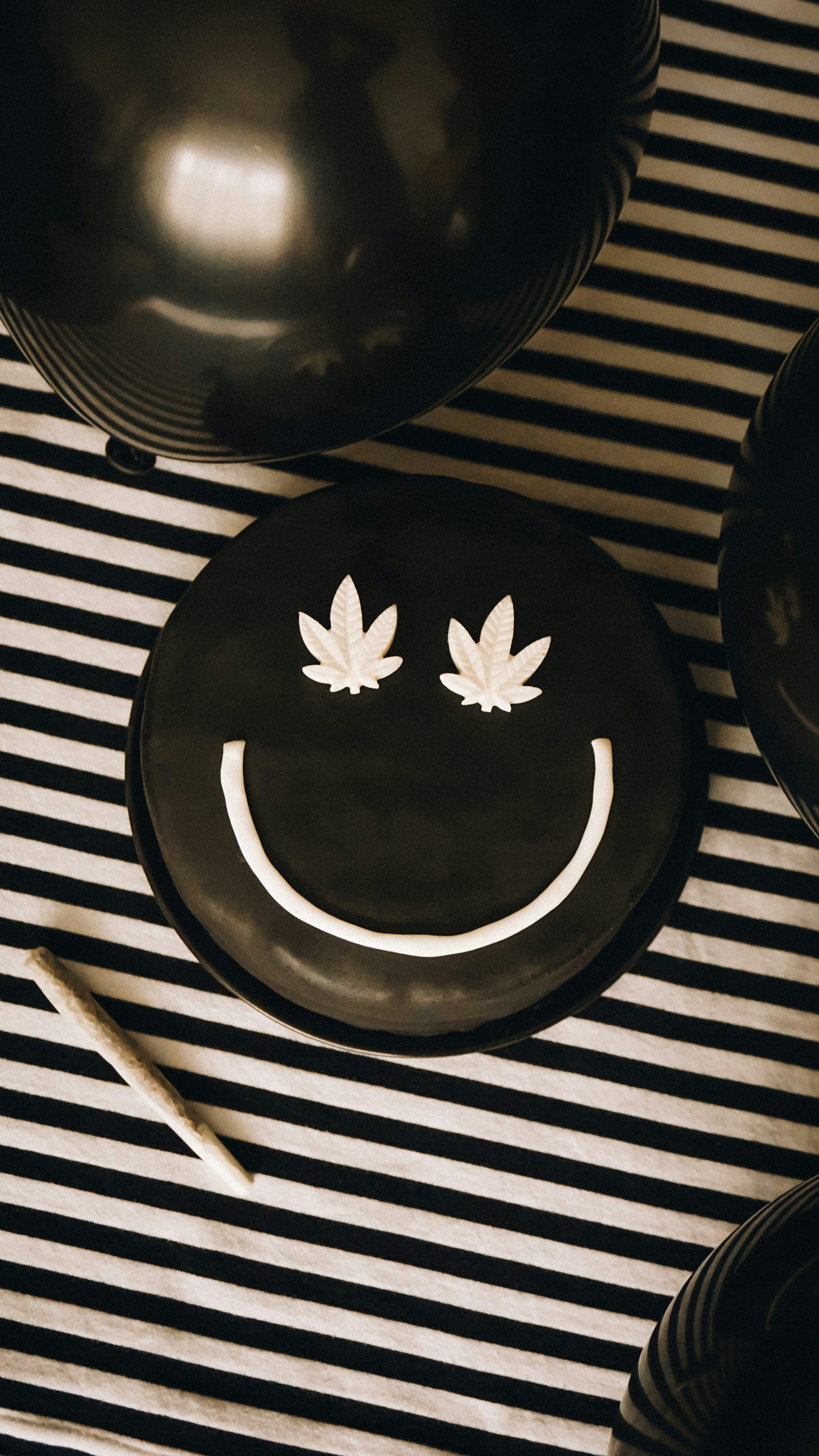 Artistic representation of effects of cannabis, showing various moods