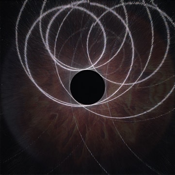 Dark navy background with gold orbital lines circling a glowing hub symbolizing dynamic operations in motion.