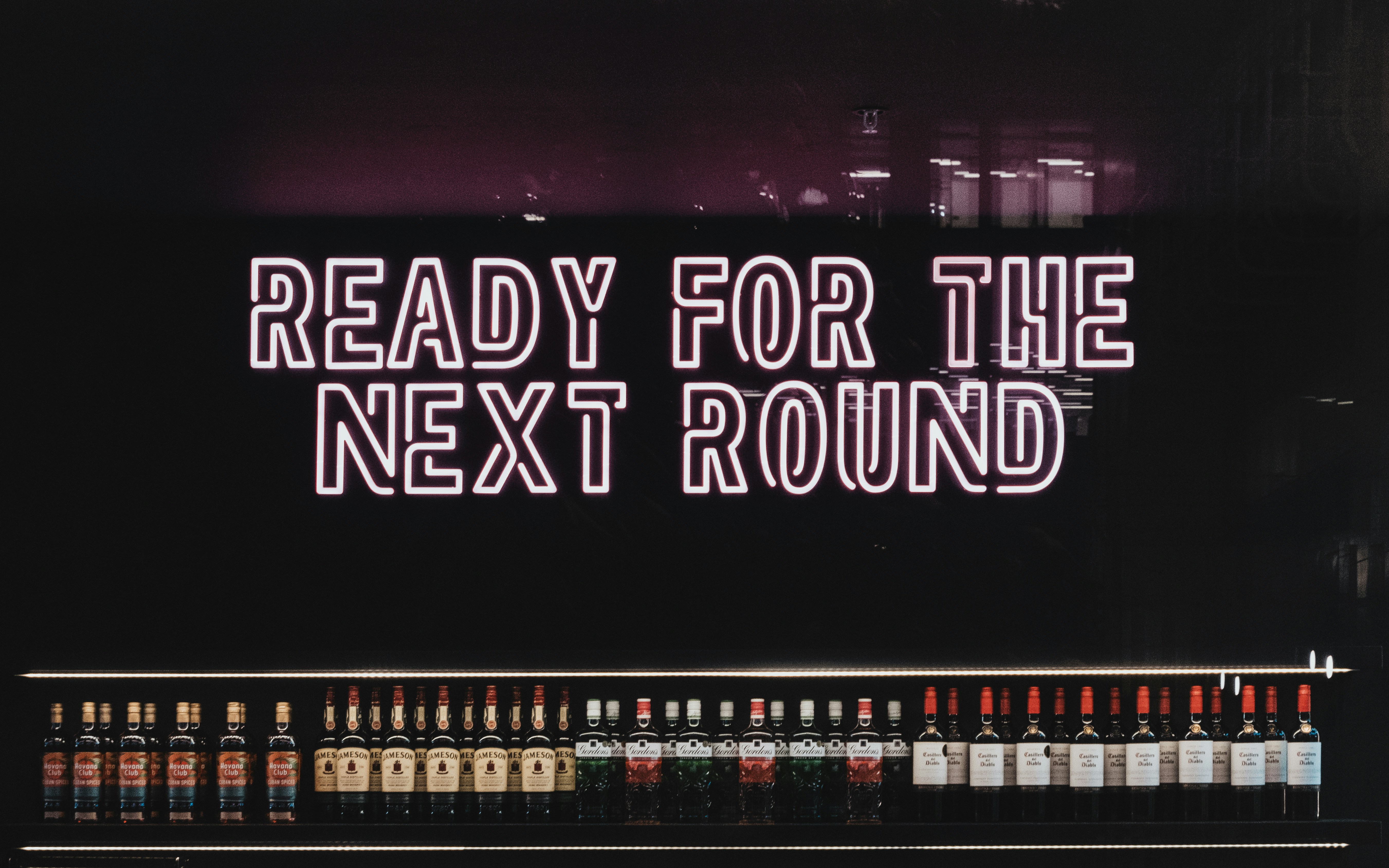 Farmhouse with wine bottles