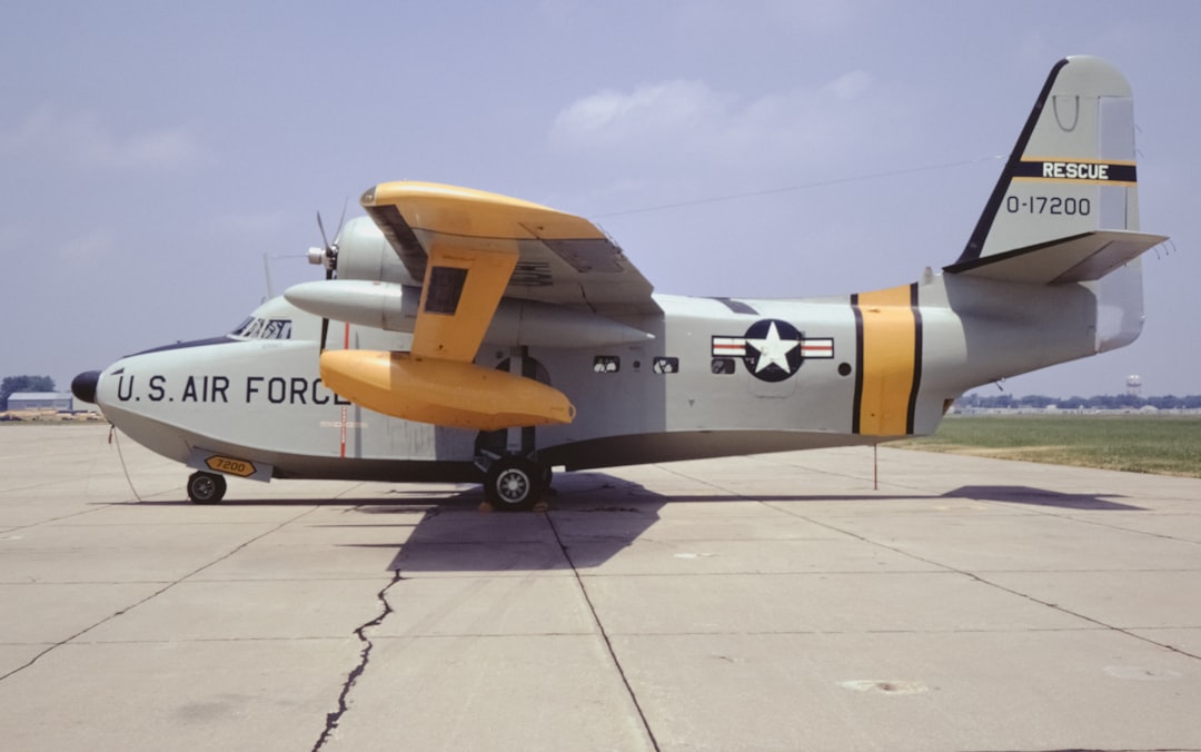 a u s air force plane is parked on the tarmac, F_00009 51-7200 HU-16B CyberViewX v5.16.15Model Code=58F/W Version=1.16 h