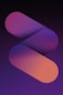 a close up of a cell phone with a purple background