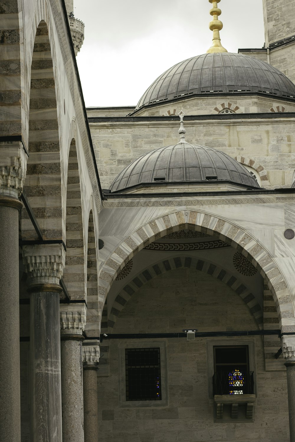a view of a building with a large dome