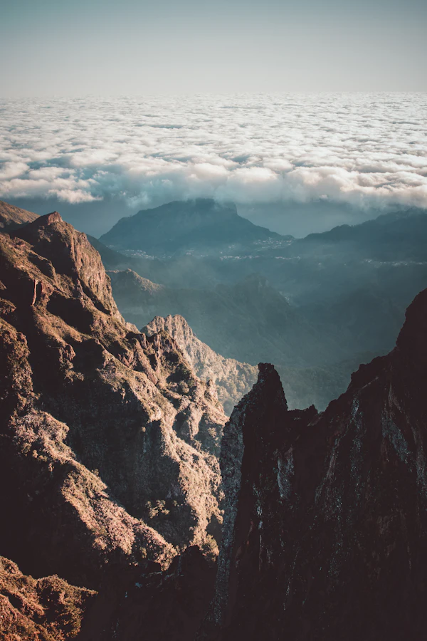 Montañas de Madeira entre Pico do Arieiro y Pico Ruivo