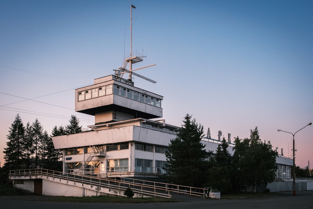 a building with a tower on top of it