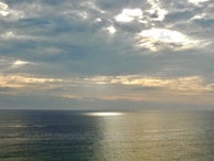 A serene seascape capturing the subtle play of light on water.