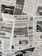 The image contains a collage of various international newspaper front pages, featuring headlines and images related to global news events. The papers have sections in different languages such as English, Italian, and Hebrew. Prominent topics include political issues and events, with accompanying black-and-white photographs.