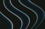 Smooth parallax effect showing subtle neon blue lines on black.