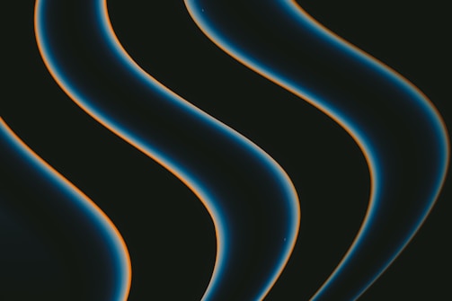 Smooth transition effect between timeline cards with glowing connectors.