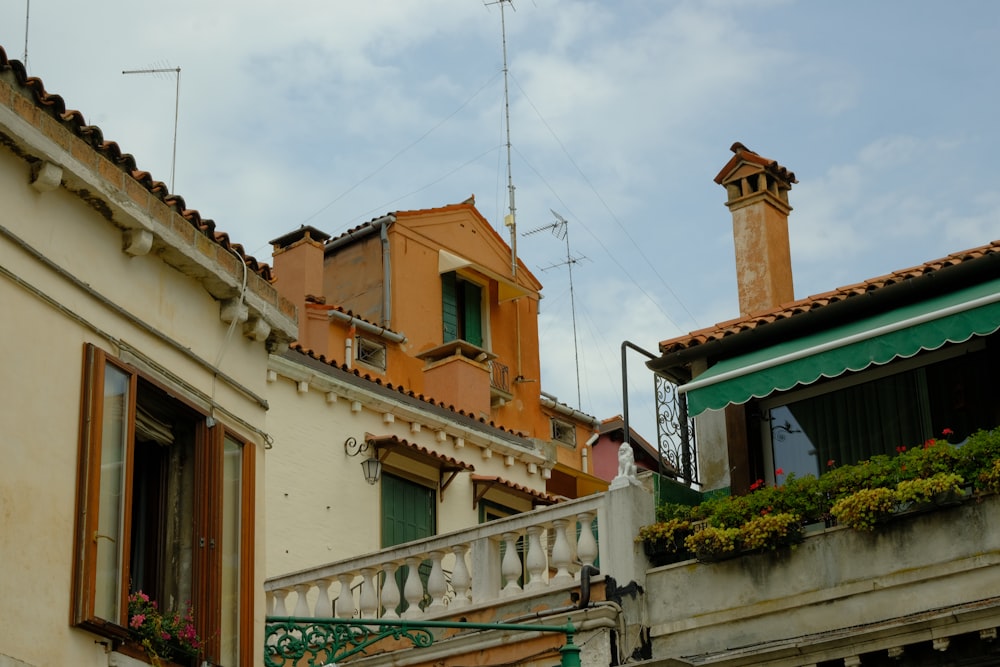 a building with a balcony and balcony balconies