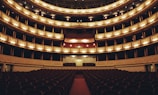 a large auditorium filled with lots of chairs