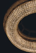 a large chandelier hanging from the ceiling