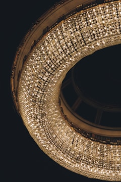 a large chandelier hanging from the ceiling