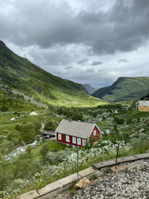 Jessica Chariton showing a mountain property with stunning valley views.