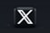 a black square button with a white x on it