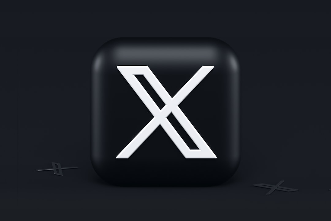 X com 3d Icon Concept. Dark Mode Style. Write me, if you need similar icons for your products 🖤