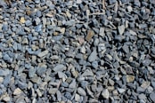 a pile of rocks sitting next to each other