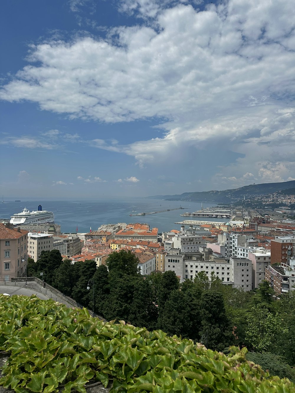 a view of a city and a body of water