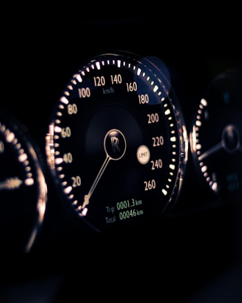 A close-up view of a luxury car